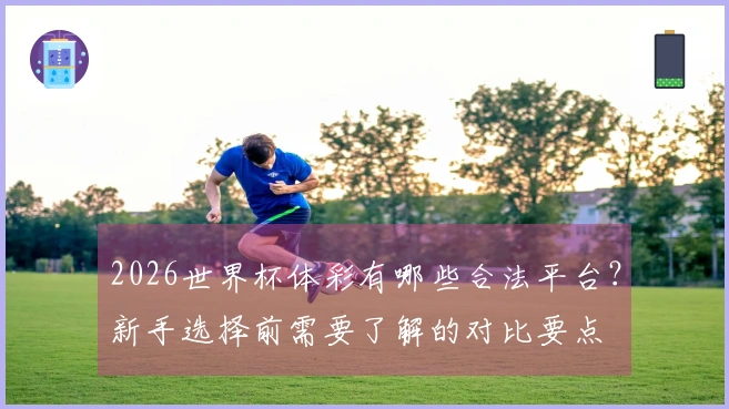 2026世界杯体彩有哪些合法平台？新手选择前需要了解的对比要点