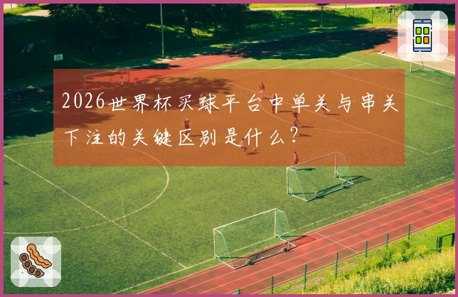 2026世界杯买球平台中单关与串关下注的关键区别是什么？
